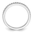 14k White Gold 1/5 carat Lab Grown Diamond VS/SI+ G+ Complete Wedding Band, Size 7 - Birthstone Company
