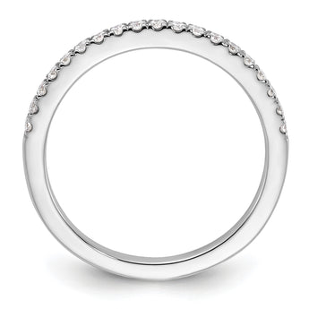 14k White Gold 1/5 carat Lab Grown Diamond VS/SI+ G+ Complete Wedding Band, Size 7 - Birthstone Company