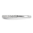 14k White Gold 1/5 carat Lab Grown Diamond VS/SI+ G+ Complete Wedding Band, Size 7 - Birthstone Company