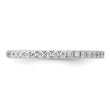 14k White Gold 1/5 carat Lab Grown Diamond VS/SI+ G+ Complete Wedding Band, Size 7 - Birthstone Company