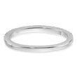 14k White Gold 1/5 carat Lab Grown Diamond VS/SI+ G+ Complete Wedding Band, Size 7 - Birthstone Company