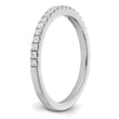 14k White Gold 1/5 carat Lab Grown Diamond VS/SI+ G+ Complete Wedding Band, Size 7 - Birthstone Company