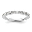 14k White Gold 1/2 carat Lab Grown Diamond VS/SI+ G+ Complete Wedding Band