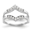 14k White Gold 1/3 carat Lab Grown Diamond VS/SI+ G+ Complete Ring Guard