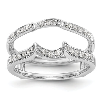 14K White Gold 1/3 carat Diamond Complete Ring Guard