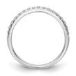 14k White Gold 3/8 carat Lab Grown Diamond VS/SI+ G+ Complete Band, Size 7 - Birthstone Company