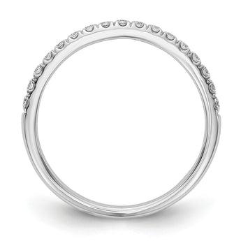 14k White Gold 3/8 carat Lab Grown Diamond VS/SI+ G+ Complete Band, Size 7 - Birthstone Company