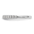 14k White Gold 3/8 carat Lab Grown Diamond VS/SI+ G+ Complete Band, Size 7 - Birthstone Company