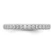 14k White Gold 3/8 carat Lab Grown Diamond VS/SI+ G+ Complete Band, Size 7 - Birthstone Company