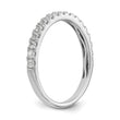 14k White Gold 3/8 carat Lab Grown Diamond VS/SI+ G+ Complete Band, Size 7 - Birthstone Company