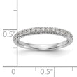 14k White Gold 3/8 carat Lab Grown Diamond VS/SI+ G+ Complete Band, Size 7 - Birthstone Company