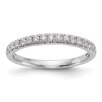 14k White Gold 3/8 carat Lab Grown Diamond VS/SI+ G+ Complete Band, Size 7 - Birthstone Company