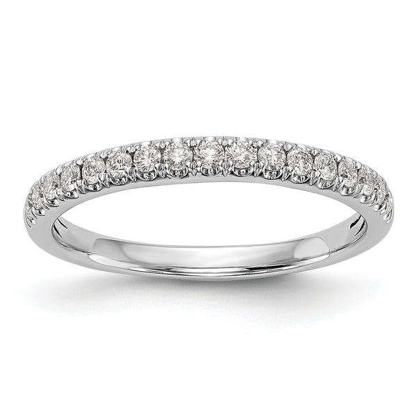 14k White Gold 3/8 carat Lab Grown Diamond VS/SI+ G+ Complete Band, Size 7 - Birthstone Company