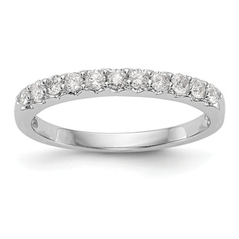 14k White Gold 1/3 carat Lab Grown Diamond VS/SI+ G+ Complete Band, Size 7 - Birthstone Company