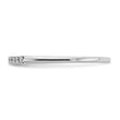 14k White Gold 1/10 carat Lab Grown Diamond VS/SI+ G+ Complete Wedding Band - Birthstone Company