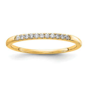 14k 1/10 carat Lab Grown Diamond VS/SI+ G+ Complete Wedding Band - Birthstone Company