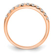 14k Rose Gold 1/2 carat Lab Grown Diamond VS/SI+ G+ Complete Wedding Band - Birthstone Company