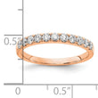 14k Rose Gold 1/2 carat Lab Grown Diamond VS/SI+ G+ Complete Wedding Band - Birthstone Company