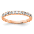 14k Rose Gold 1/2 carat Lab Grown Diamond VS/SI+ G+ Complete Wedding Band - Birthstone Company