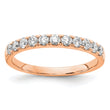 14k Rose Gold 1/2 carat Lab Grown Diamond VS/SI+ G+ Complete Wedding Band
