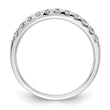 14k White Gold 1/2 carat Lab Grown Diamond VS/SI+ G+ Complete Wedding Band - Birthstone Company