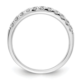 14k White Gold 1/2 carat Lab Grown Diamond VS/SI+ G+ Complete Wedding Band - Birthstone Company