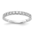 14k White Gold 1/2 carat Lab Grown Diamond VS/SI+ G+ Complete Wedding Band - Birthstone Company