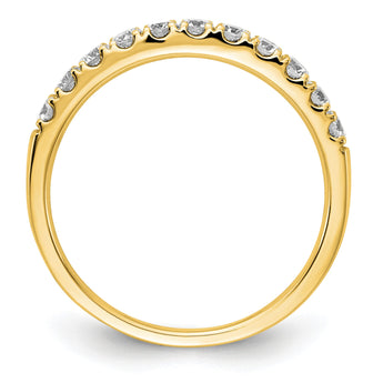 14k 1/2 carat Lab Grown Diamond VS/SI+ G+ Complete Wedding Band - Birthstone Company