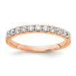 14k Rose Gold 1/2 carat Lab Grown Diamond VS/SI+ G+ Complete Wedding Band, Size 7 - Birthstone Company