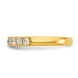 14k 1/2 carat Lab Grown Diamond VS/SI+ G+ Complete Wedding Band, Size 7 - Birthstone Company