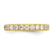 14k 1/2 carat Lab Grown Diamond VS/SI+ G+ Complete Wedding Band, Size 7 - Birthstone Company