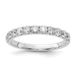 Platinum White Gold 3/4 carat Lab Grown Diamond VS/SI+ G+ Complete Wedding Band - Birthstone Company
