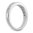 14k White Gold 3/4 carat Lab Grown Diamond VS/SI+ G+ Complete Channel Set Band, Size 7 - Birthstone Company