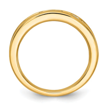 14k 1 carat Lab Grown Diamond VS/SI+ G+ Complete Channel Set Band, Size 7 - Birthstone Company
