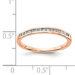 14k Rose Gold Diamond Channel Band - Birthstone Company