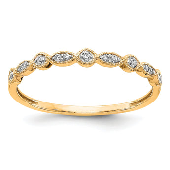 14k Yellow Gold Diamond Ring, Size 6.75 - Birthstone Company