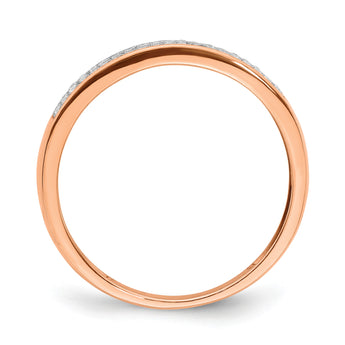 14k 2-row Diamond Band - Birthstone Company