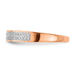 14k 2-row Diamond Band - Birthstone Company