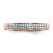 14k 2-row Diamond Band - Birthstone Company