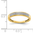 14k 2-row Diamond Band - Birthstone Company
