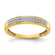 14k 2-row Diamond Band - Birthstone Company