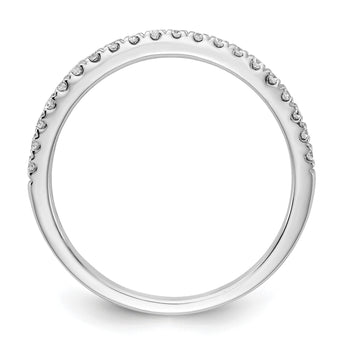 14k White Gold 1/5 carat Lab Grown Diamond VS/SI+ G+ Complete Wedding Band, Size 7 - Birthstone Company