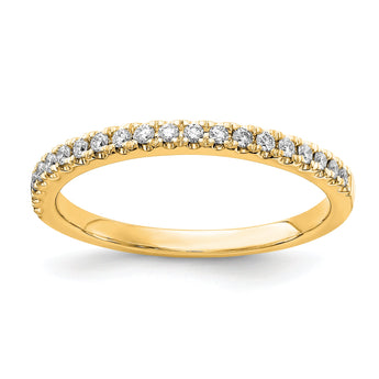 14k 1/5 carat Lab Grown Diamond VS/SI+ G+ Complete Wedding Band