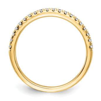 14k 1/4 carat Lab Grown Diamond VS/SI+ G+ Complete Wedding Band, Size 7 - Birthstone Company