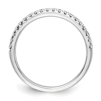 14k White Gold 1/4 carat Lab Grown Diamond VS/SI+ G+ Complete Wedding Band, Size 7 - Birthstone Company