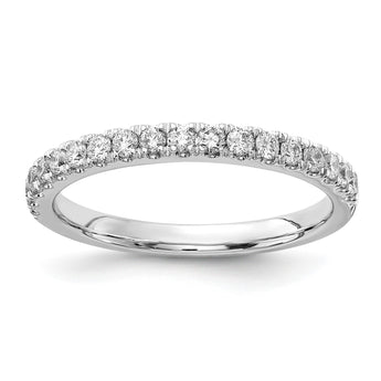 14k White Gold 1/3 carat Lab Grown Diamond VS/SI+ G+ Complete Wedding Band, Size 7 - Birthstone Company