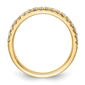 14k 1/3 carat Lab Grown Diamond VS/SI+ G+ Complete Wedding Band, Size 7 - Birthstone Company