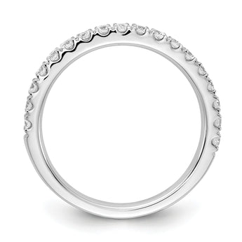 14k White Gold 1/2 carat Lab Grown Diamond VS/SI+ G+ Complete Wedding Band, Size 7 - Birthstone Company