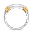 14k Two-tone Diamond Mens Ring, Size 10 - Birthstone Company