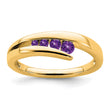 14k Amethyst 4-stone Ring, Size 7 - Birthstone Company